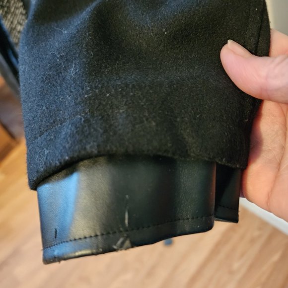 Nicole by Nicole Miller Poly Acrylic Rayon Cotton & Wool Blend Belted Peacoat - Picture 10 of 12